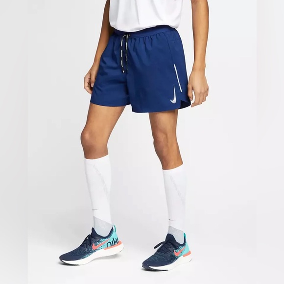 Nike Other - Nike Flex Stride Navy Blue/Reflective Silver Running Shorts